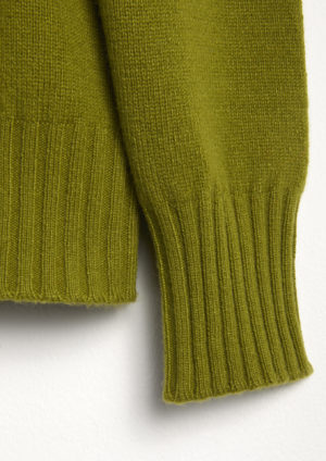 AABDALY-Detail-Cuff-Green-Cashmere-Turtleneck