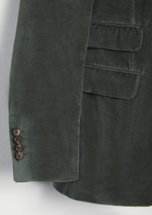 AADALGISO-Detail-Cuff-Green-Velvet-Jacket