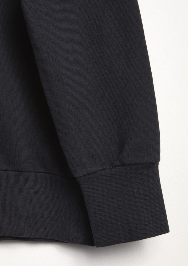 AAGAVE-Detail-Cuff-Blue-Cotton-Hoodie