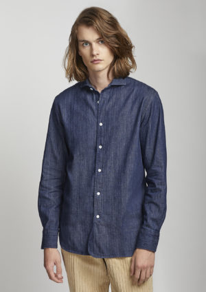 AALASSIO-Blue-Cotton-Shirt