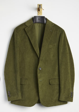 AALVERCAAME-Still-Jacket-Green-Cotton-Velvet-Suit