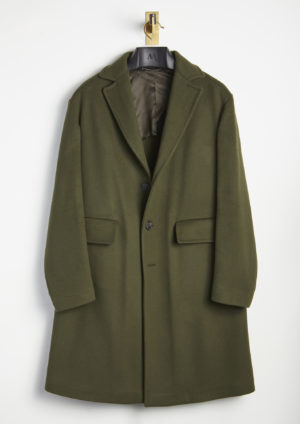 AANTISTENE-Still-Logo-Green-Wool-Coat