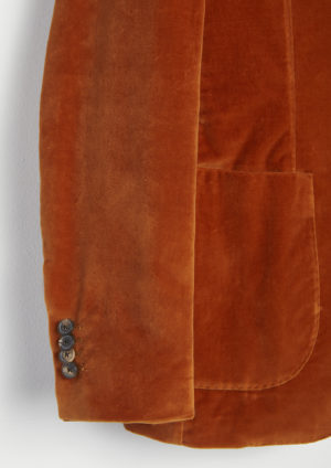AANZIO-Detail-Bottons-Cuff-Orange-Velvet-Jacket