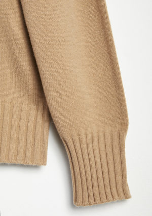 AAPPIO-Detail-Cuff-Camel-Beige-Cotton-Sweater