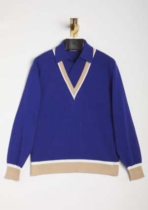 AABBACCHI-still-vintage-wrapped-neckline-cotton-polo-shirt
