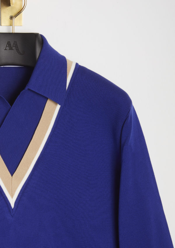 AABBACCHI-vintage-wrapped-neckline-cotton-polo-shirt-detail