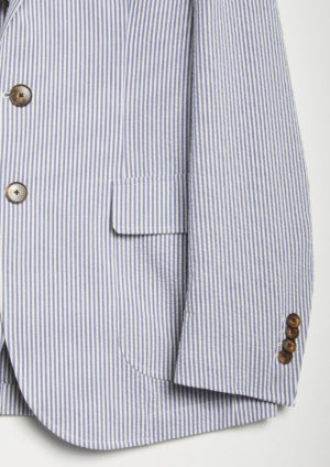 AALBEROBELLO-plain-seersucker-blazer-patch-flap-pocket-detail-cuff
