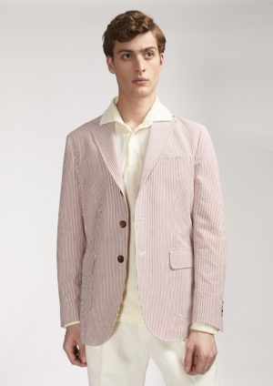 AALBEROBELLO-plain-seersucker-blazer-patch-flap-pocket-model