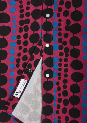 AARIOSTO-printed-circles-allover-western-shirt-label-botton-detail