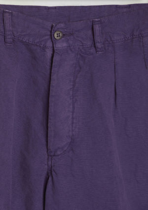 AAZAJ350670-shorts-cotton-linen-purple-springsummer2020-doppiaa-detail